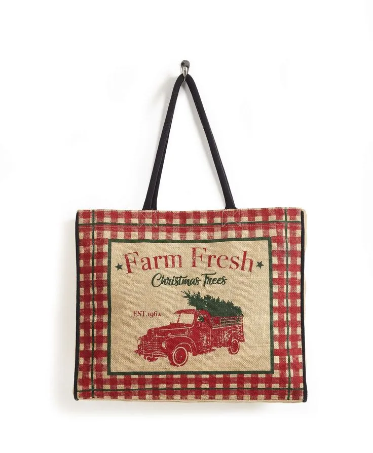 Farm Fresh Burlap Bag