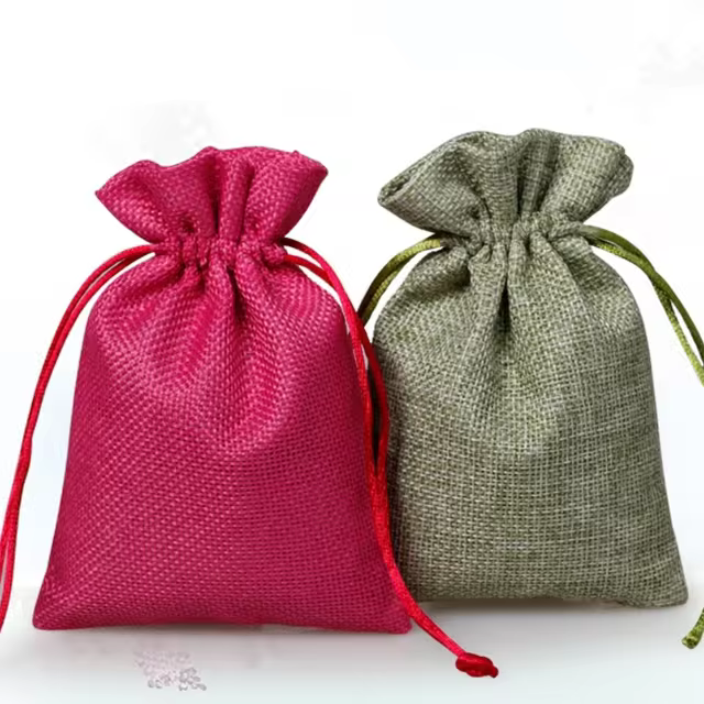 Red & Green Jute Wrap